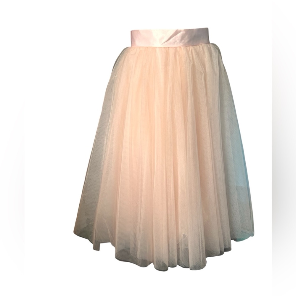 Pink Tulle Layered Skirt